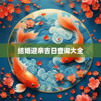 结婚迎亲吉日查询大全