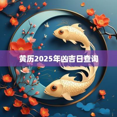 黄历2025年凶吉日查询
