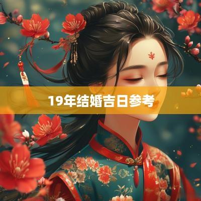 19年结婚吉日参考