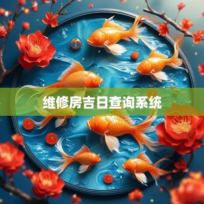 维修房吉日查询系统