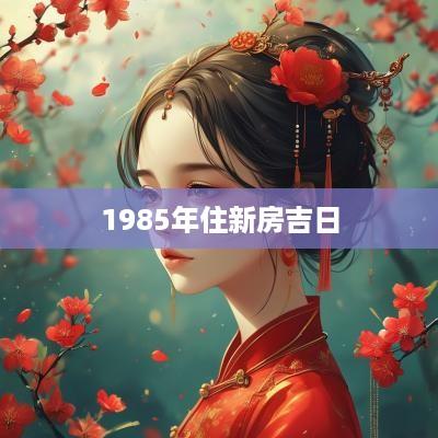 1985年住新房吉日
