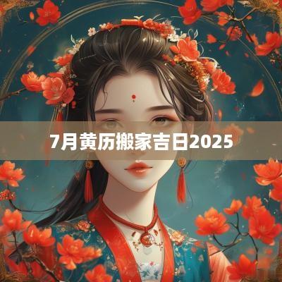 7月黄历搬家吉日2025