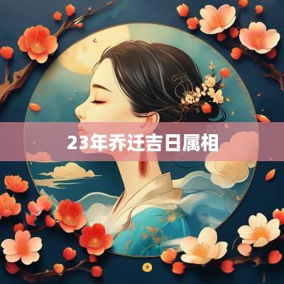 23年乔迁吉日属相