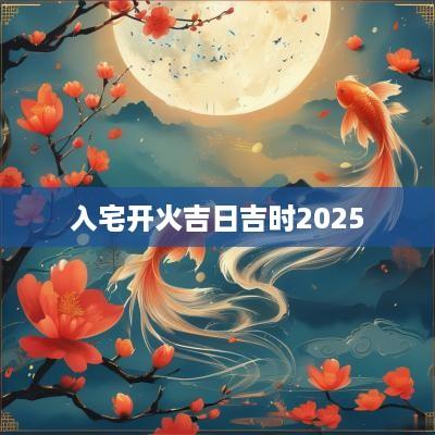 入宅开火吉日吉时2025