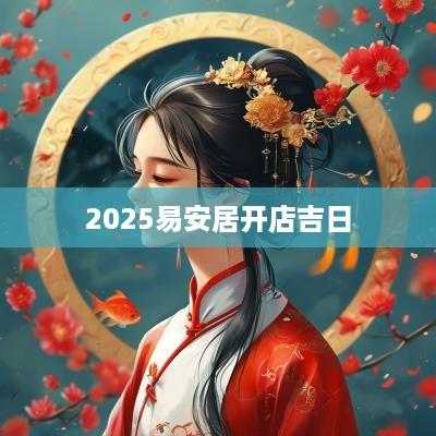 2025易安居开店吉日