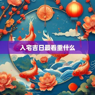 入宅吉日最看重什么