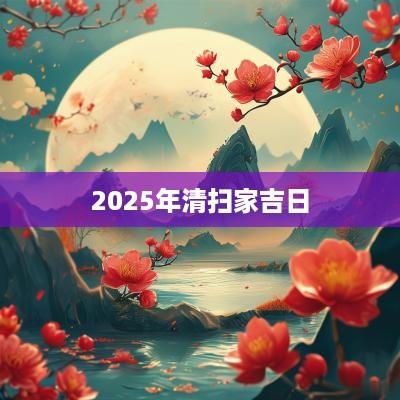 2025年清扫家吉日