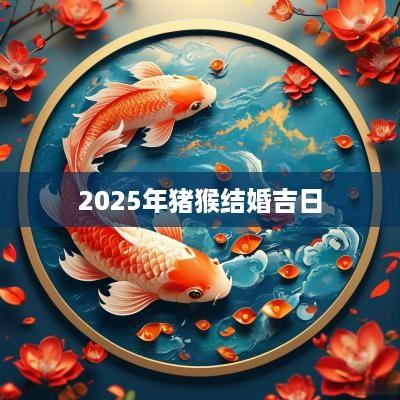 2025年猪猴结婚吉日