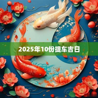 2025年10份提车吉日