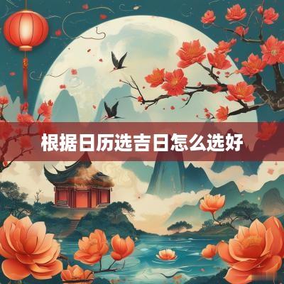 根据日历选吉日怎么选好