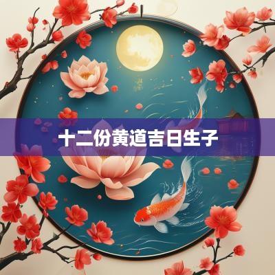十二份黄道吉日生子