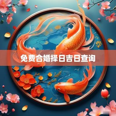 免费合婚择日吉日查询