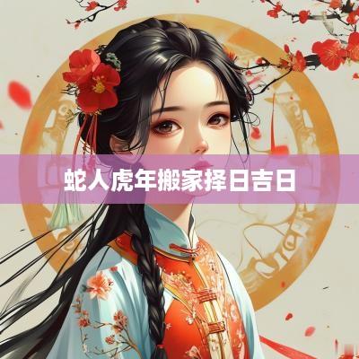蛇人蛇年搬家择日吉日