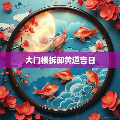 大门楼拆卸黄道吉日