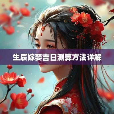 生辰嫁娶吉日测算方法详解