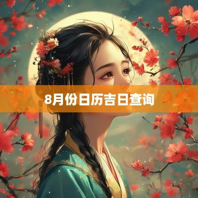 8月份日历吉日查询