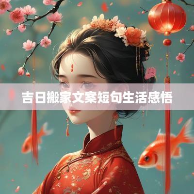 吉日搬家文案短句生活感悟