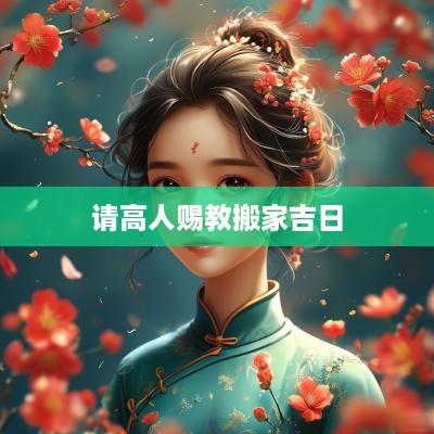 请高人赐教搬家吉日