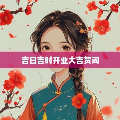 吉日吉时开业大吉贺词