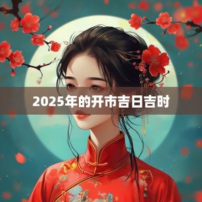 2025年的开市吉日吉时