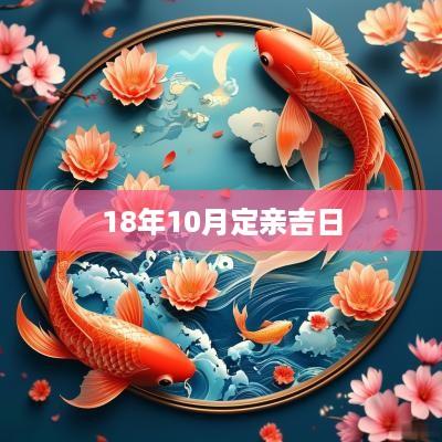 18年10月定亲吉日