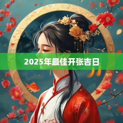 2025年最佳开张吉日