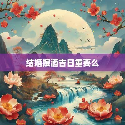 结婚摆酒吉日重要么
