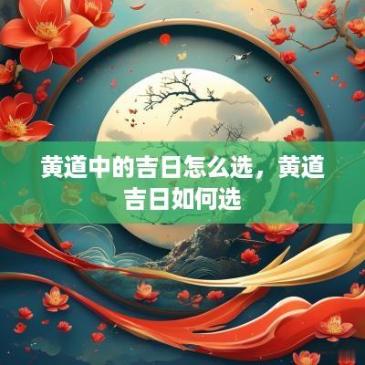黄道中的吉日怎么选，黄道吉日如何选