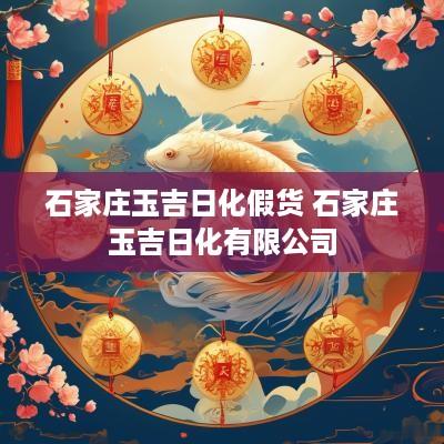 石家庄玉吉日化假货 石家庄玉吉日化有限公司