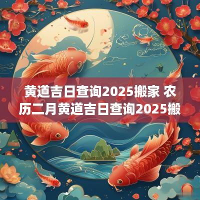 黄道吉日查询2025搬家 农历二月黄道吉日查询2025搬家
