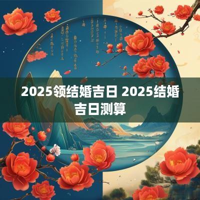 2025领结婚吉日 2025结婚吉日测算