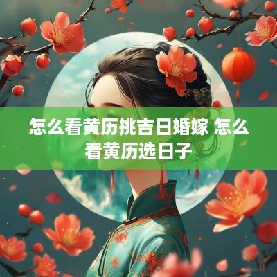 怎么看黄历挑吉日婚嫁 怎么看黄历选日子