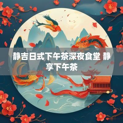 静吉日式下午茶深夜食堂 静享下午茶