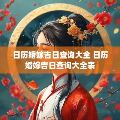 日历婚嫁吉日查询大全 日历婚嫁吉日查询大全表