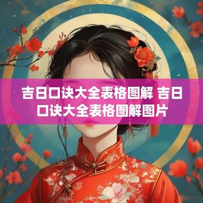 吉日口诀大全表格图解 吉日口诀大全表格图解图片
