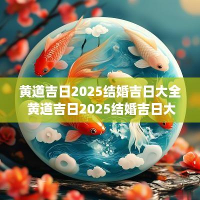 黄道吉日2025结婚吉日大全 黄道吉日2025结婚吉日大全
