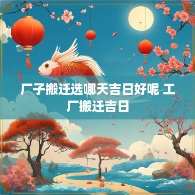 厂子搬迁选哪天吉日好呢 工厂搬迁吉日