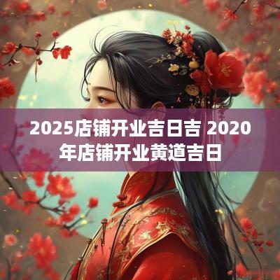 2025店铺开业吉日吉 2025年店铺开业黄道吉日