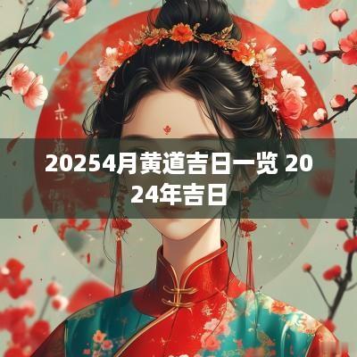 20254月黄道吉日一览 2025年吉日