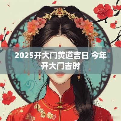 2025开大门黄道吉日 今年开大门吉时