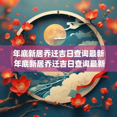 年底新居乔迁吉日查询最新 年底新居乔迁吉日查询最新消息