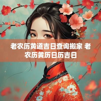 老农历黄道吉日查询搬家 老农历黄历日历吉日
