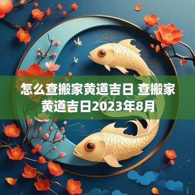 怎么查搬家黄道吉日 查搬家黄道吉日2025年8月