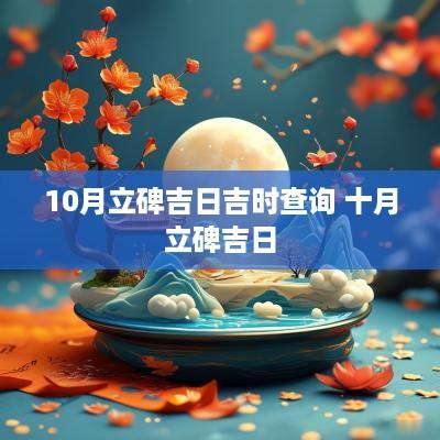 10月立碑吉日吉时查询 十月立碑吉日