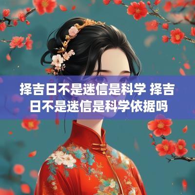 择吉日不是迷信是科学 择吉日不是迷信是科学依据吗