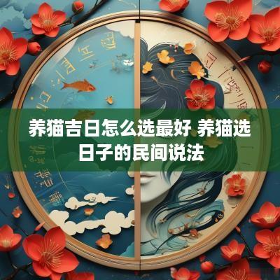 养猫吉日怎么选最好 养猫选日子的民间说法