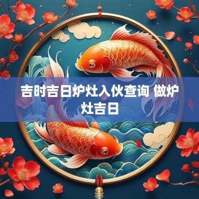 吉时吉日炉灶入伙查询 做炉灶吉日