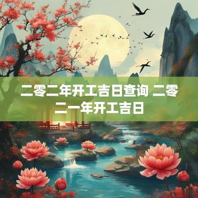 二零二年开工吉日查询 二零二一年开工吉日