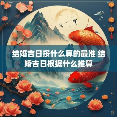 结婚吉日按什么算的最准 结婚吉日根据什么推算