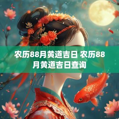 农历88月黄道吉日 农历88月黄道吉日查询